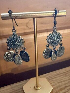 Vintage Dangly Silvertone Earrings 5/$25